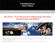 Tablet Screenshot of fahrschule-rotenburg.de